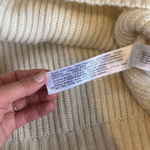 Zara Crème net sweater - Picture 6 of 6